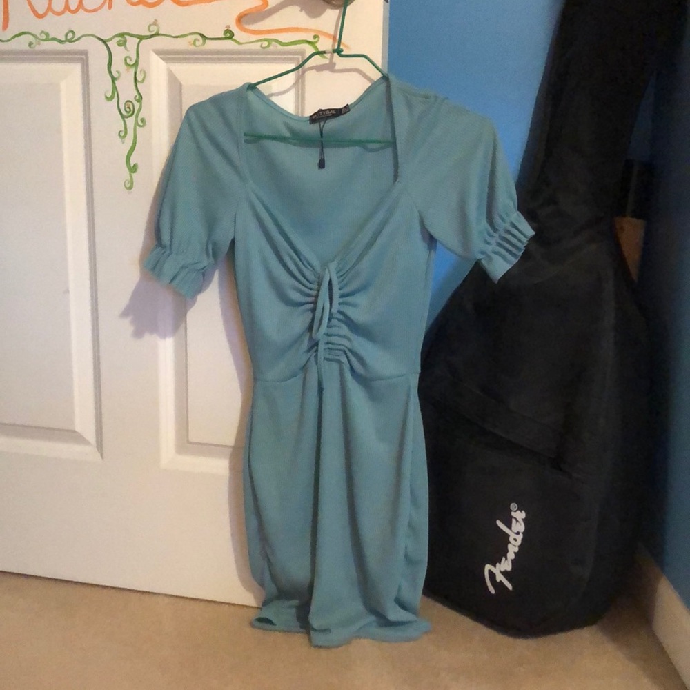 Teal summer mini dress!